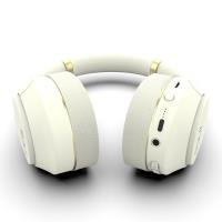 INCA Ibk-503b Kablosuz 5.3 Bluetooth Hafıza Kart Destekli Kulak Üstü Kulaklık Bej BEYAZ - 3